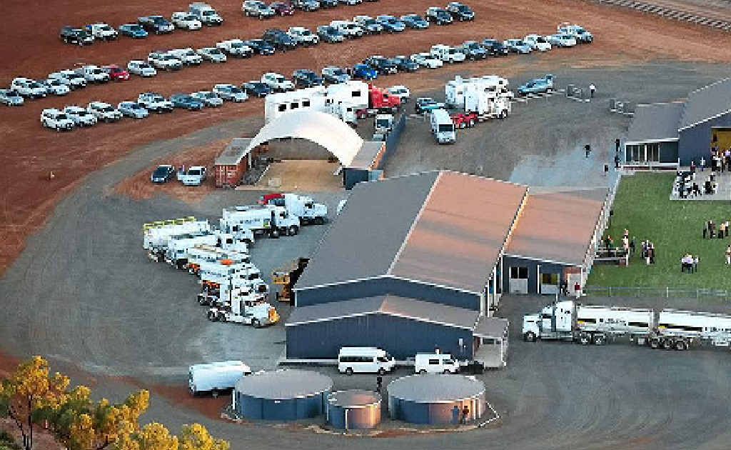 NEW DIGS: An aerial photo of The Hornery Group’s new Moranbah premises. NEW DIGS: An aerial photo of The Hornery Group’s new Moranbah premises.